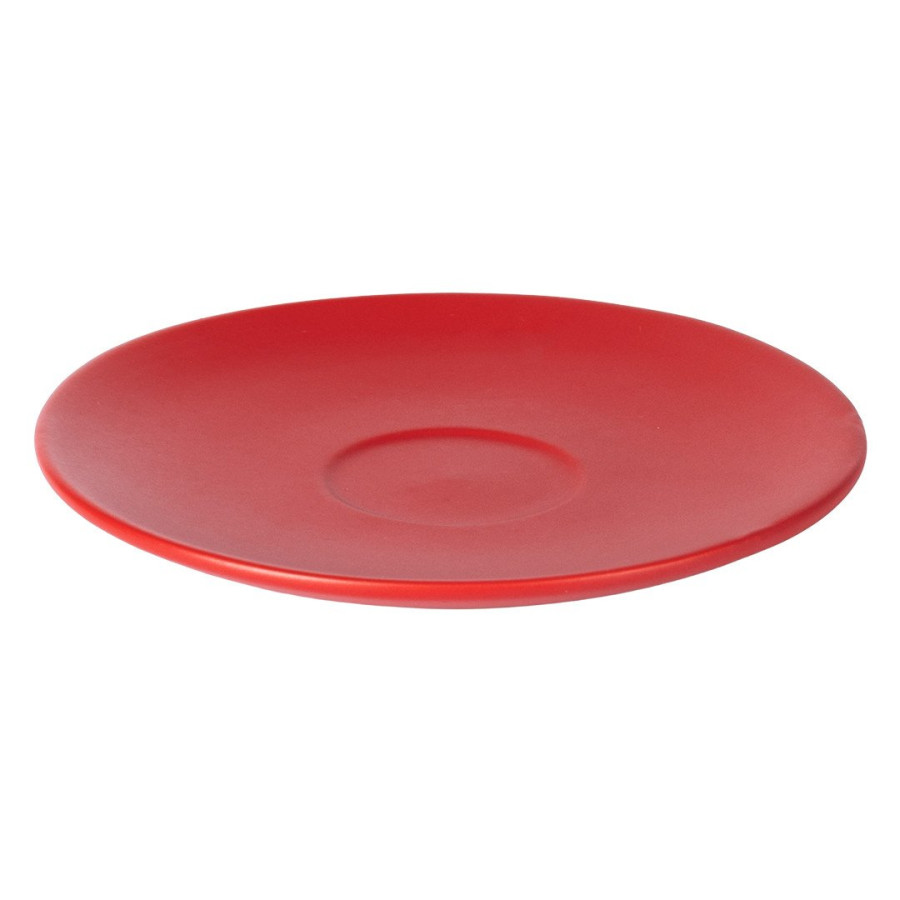 TOTEM MINI, set of two stoneware espresso cups and saucers, 2 x 85 ml, red