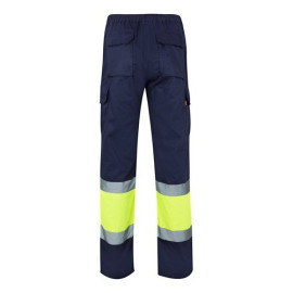 VL ATHENA. Dvobojne pantalone od kepera (210g/m²), sa postavom, sa više džepova, od pamuka (20%) i poliestera (80%)