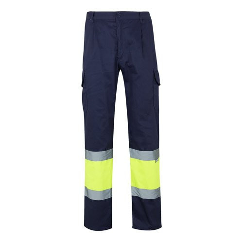 VL ATHENA. Dvobojne pantalone od kepera (210g/m²), sa postavom, sa više džepova, od pamuka (20%) i poliestera (80%)