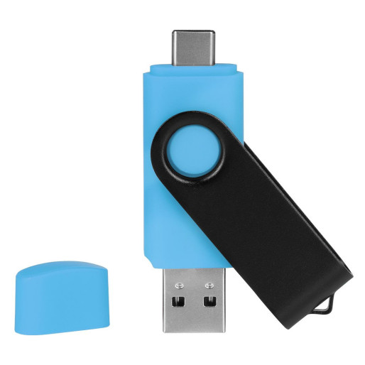 SMART C BLACK, usb flash memory, sky blue, 16GB