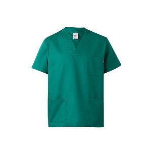 VL ILLAPA. Twill tunic (190g/m²) with short sleeves, in polyester (65%) and cotton (35%)