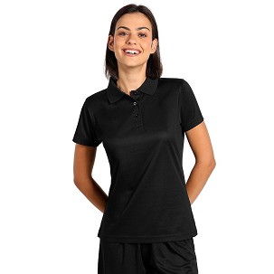 LACROSS LADY, ženska sportska polo majica, 130 g/m2, crna