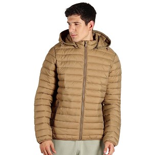 LIBERTY JACKET MEN, light padded jacket with hood, light brown