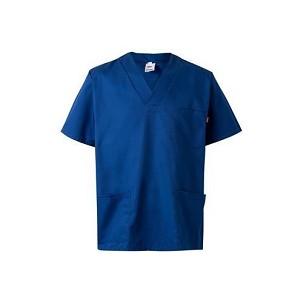VL ILLAPA. Twill tunic (190g/m²) with short sleeves, in polyester (65%) and cotton (35%)
