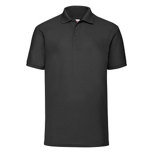 Fruit of the Loom, 65/35, men's polo shirt, black, L
