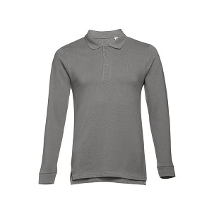 THC BERN. Muška polo majica dugi rukav , Siva, XL