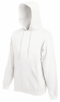 Fruit of the Loom, Classic Hooded Sweat, klasični muški duks sa kapuljačom, bela, L