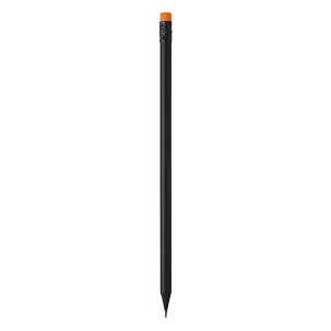 BLACKY COLOR,drvena grafitna olovka hb sa gumicom, narandžasta