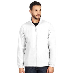 POLARIS, unisex polar fleece sweatshirt, white