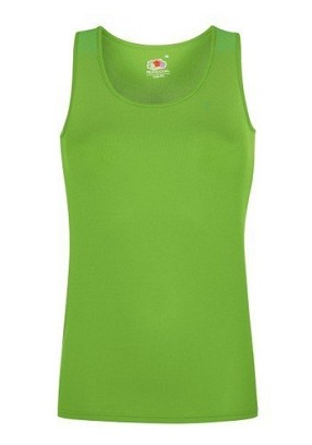 Fruit of the Loom, Ladies Performance Vest, Sports Athletic T-Shirt for Women, Lime, 2XL