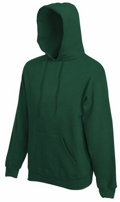 Fruit of the Loom, Classic Hooded Sweat, Men's Hooded Classic Hoodie, Forest Green, XL