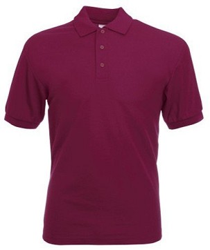 Fruit of the Loom, 65/35, polo shirt for men, burgundy, 2XL