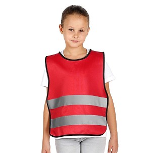 GLOW COLOR KID, kid's vest, red