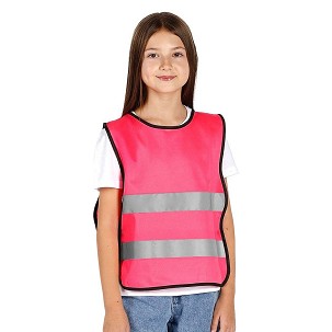 GLOW COLOR KID, kid's vest, neon pink