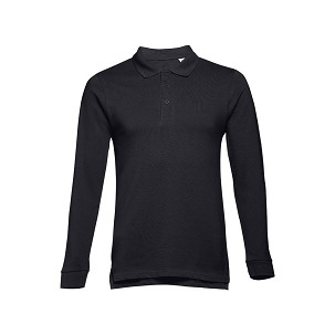 THC BERN. Muška polo majica dugi rukav , Crna, 3XL