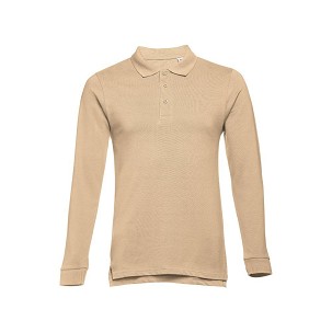 THC BERN. Muška polo majica dugi rukav , Khaki, 3XL