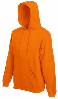 Fruit of the Loom, Classic Hooded Sweat, klasični muški duks sa kapuljačom,narandžasta , L