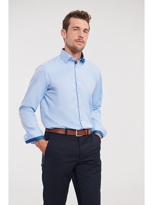 RUSSELL EUROPE CONTRAST HERRIGBONE SHIRT, moderna košulja