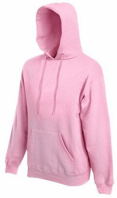 Fruit of the Loom, Classic Hooded Sweat, hooded sweatshirt, pink, 2XL