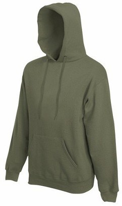 Fruit of the Loom, Classic Hooded Sweat, Men's Hooded Classic Hoodie, Olive Green, S