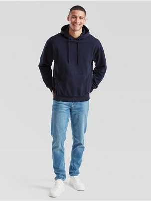 Fruit of the Loom, Classic Hooded Sweat, Hooded Men's Classic Hoodie, Dark Dark, XL