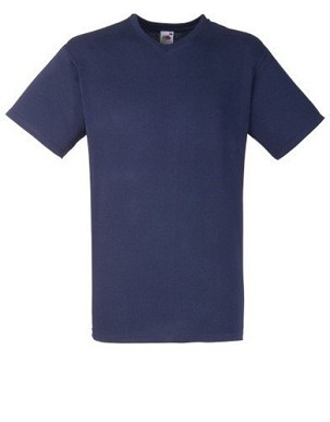 Fruit of the Loom, Valueweight, muška pamučna majica kratkih rukava i V izrezom, tamno teget, M