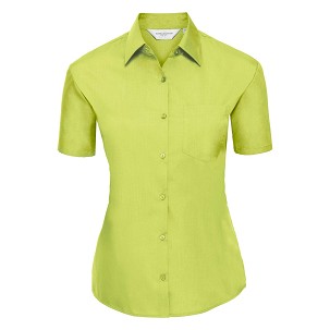 RUSSELL Men's Short Sleeve POLYCOTTON EASY CARE POPLIN