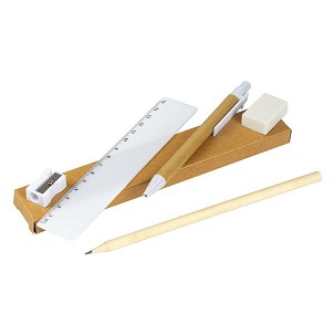 CLASS, stationery set, white