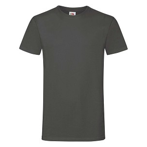 Fruit of the Loom, Sofspun, men's T-shirt, light graphite, S