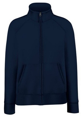 Fruit of the Loom, Ladies Premium Sweat Jacket, Women's Sweatshirt, Dark Weight, L