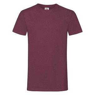 Fruit of the Loom, Sofspun, men's T-shirt, burgundy, L
