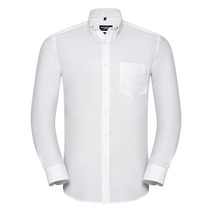 Russell Europe Muška Long Sleeve Tailored Button Down Oxford košulja, košulja dugih rukava