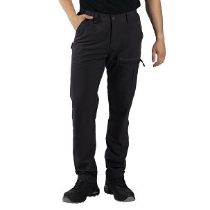 PANTHER TRACK PANTS, elastic functional pants, dark gray