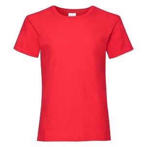 Fruit of the Loom, Valueweigtht Women’s T-Shirt, Red, 5-6