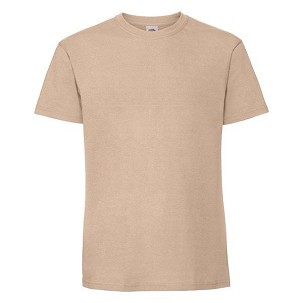 Fruit of the Loom, Iconic Ringspun Premium T, men's short-sleeve T-shirt,cream, S
