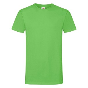 Fruit of the Loom, Sofspun, men's T-shirt, lime, 2XL