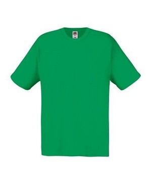 Fruit of the Loom, Original T, men's cotton T-shirt, kelly green, M