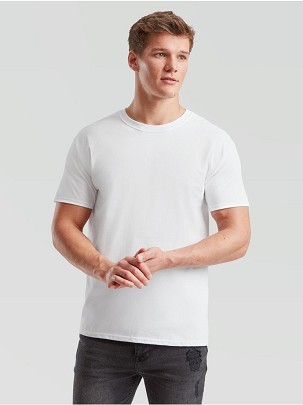 Fruit of the Loom, Iconic Ringspun Premium T, men's T-shirt, white, 2XL