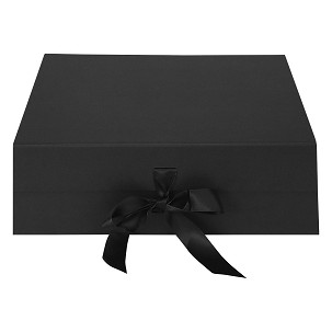 ESTHER, self-folding gift box with magnet, black