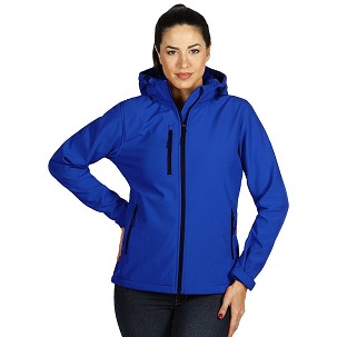PROTECT WOMEN, ženska softshell jakna sa skidajućom kapuljačom rojal plava