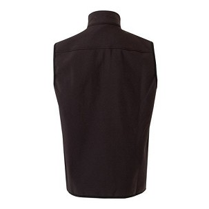 VL VARUNA. Soft shell vest (280g/m²), with polar lining, in polyester (94%) and elastane (6%)
