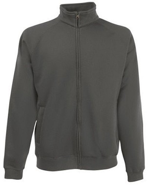 Fruit of the Loom, Premium Sweat Jacket, premium muški duks sa cibzarom, svetlo grafit, L