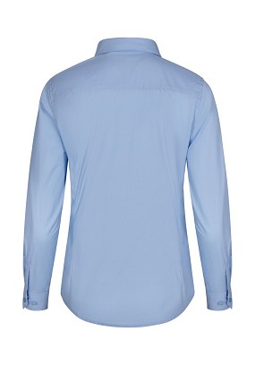 Velilla,Ženska košulja dugih rukava,italijanska kragna, nebeska plava, XL