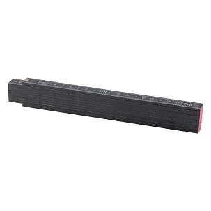 BAU, folding ruler, 2 m, black