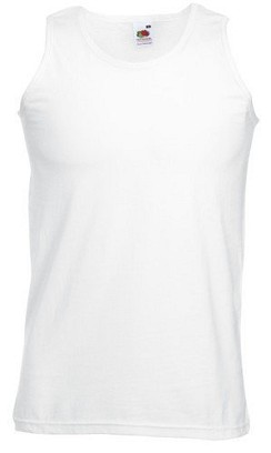 Fruit of the Loom, Valueweight Athletic West, Men's Cotton T-shirt, White, S