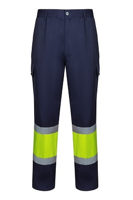 VL ARTEMIS. Two-tone trousers, in twill (190g/m²), cotton (20%) and polyester (80%)
