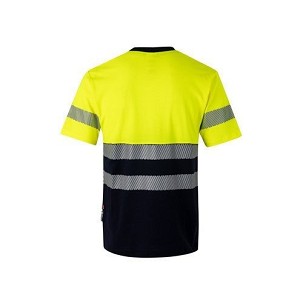 VL BASTET. Two-tone piqué T-shirt (150g/m²), in cotton (55%) and polyester (45%)