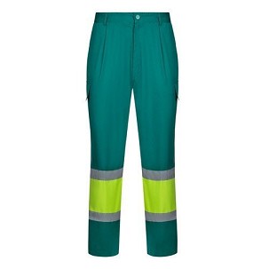 VL ARTEMIS. Two-tone trousers, in twill (190g/m²), cotton (20%) and polyester (80%)