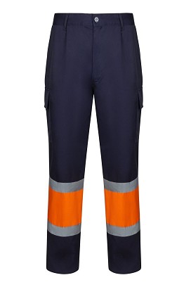 VL ARTEMIS. Two-tone trousers, in twill (190g/m²), cotton (20%) and polyester (80%)