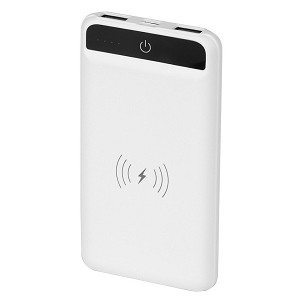 AMPER, wireless power bank, 10000 mah, white